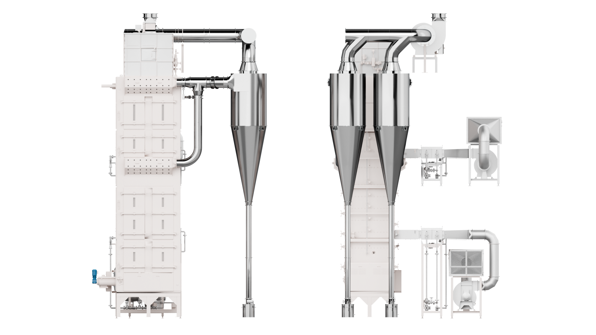 Continuous Roaster Louver 3d rendering of Continuous Roaster Louver