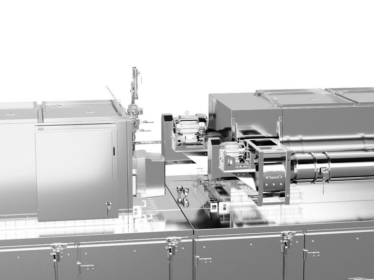 3d rendering of Continuous Roaster Belt
