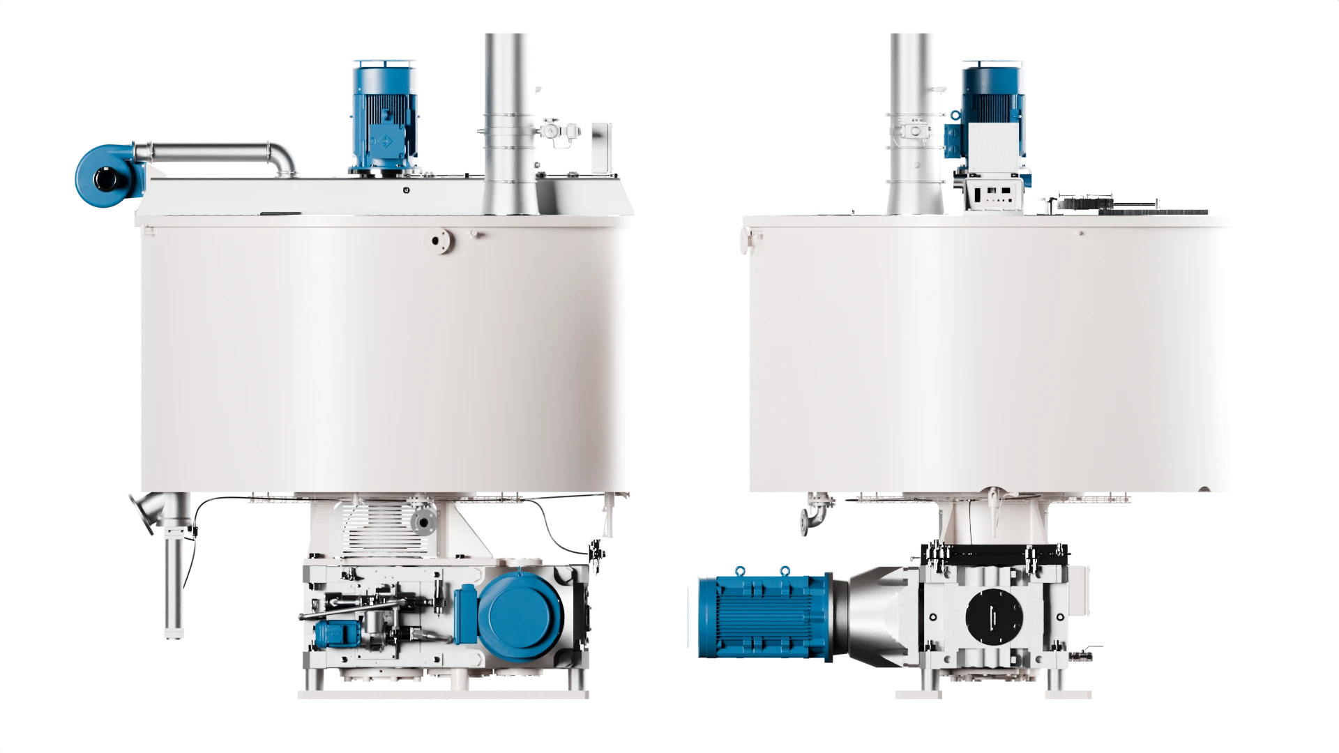 3d rendering side view of BCV Batch Conche Vertical