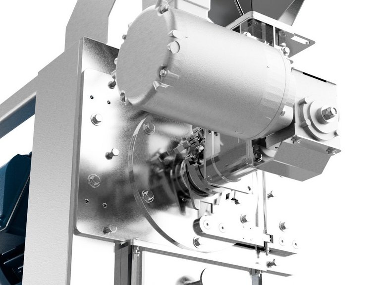 3d rendering of NBM Nut Butter Mill