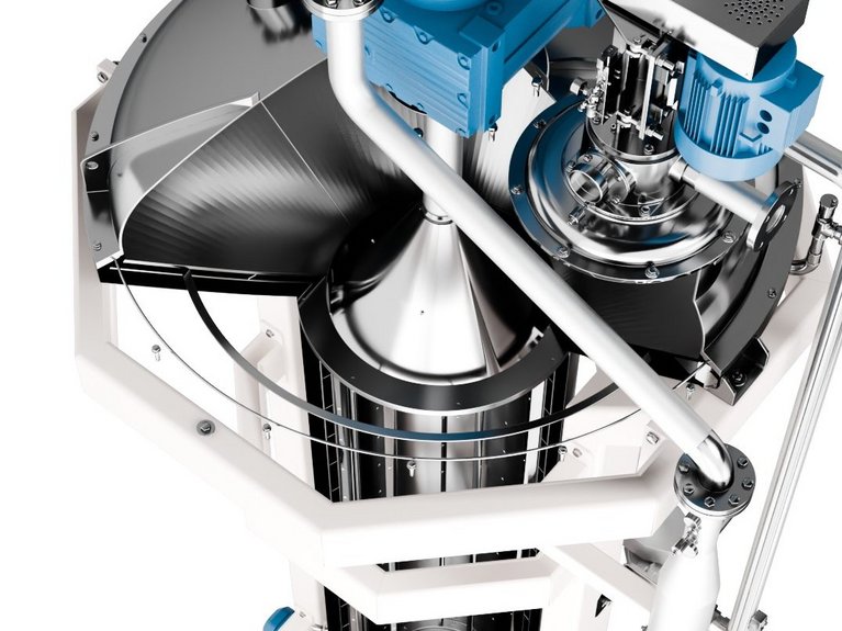3rd rendering side view of a TFC Thin Film evaporator Compound