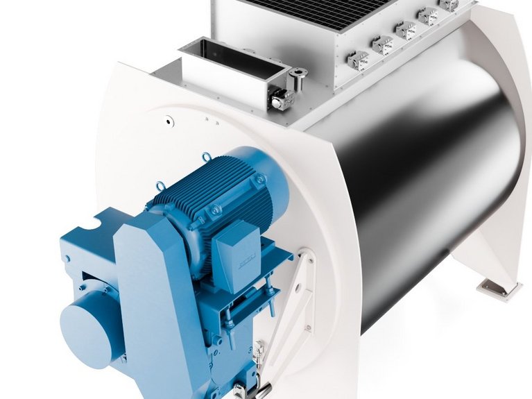 3d rendering side view of BCS Batch Conche Single shaft