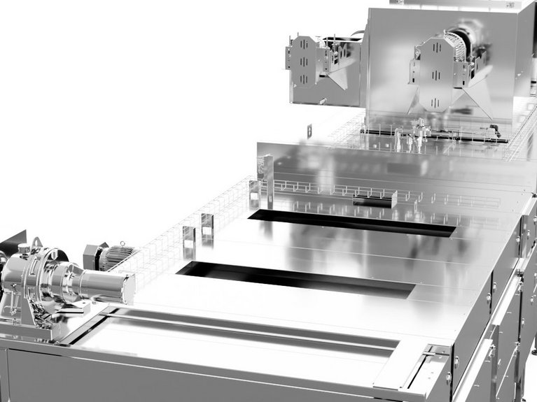3d rendering of Continuous Roaster Belt