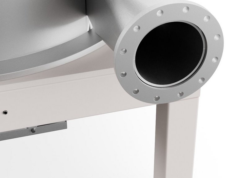Gap Mill for grinding cocoa, nut and sugar 3d rendering of Gap Mill