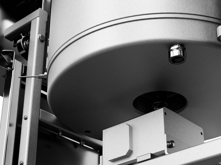 3d rendering side view of M320 Magnum Nut Coater