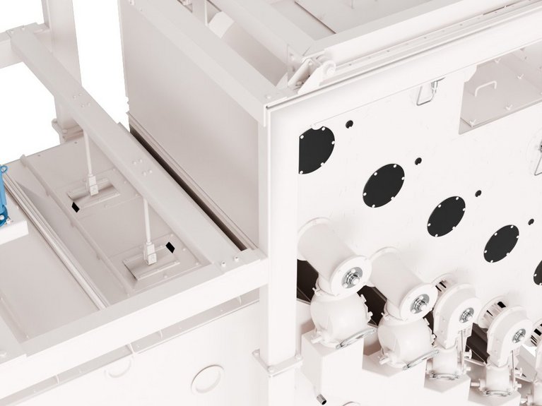 3D rendering of Continuous Breaker Winnower