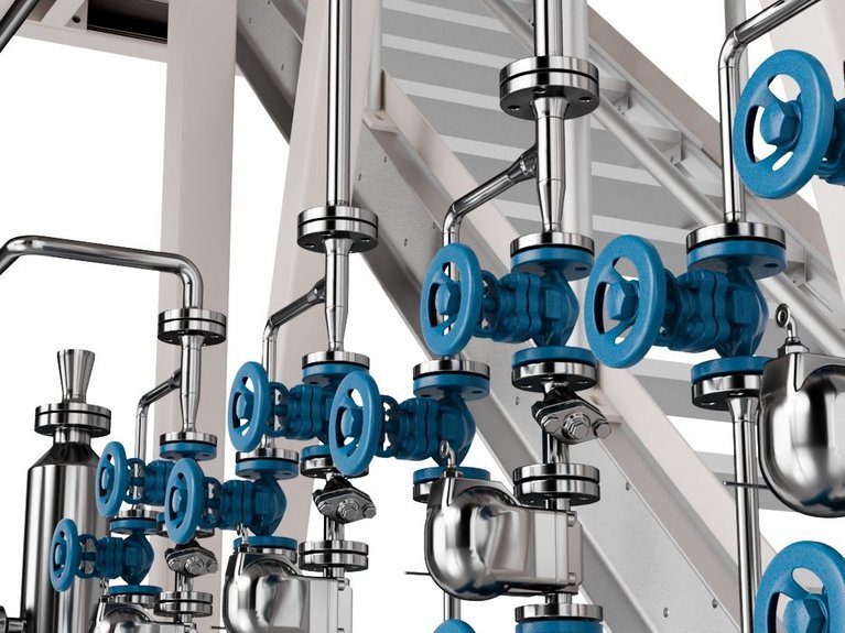 3d rendering side view of TFL Thin Film evaporator Liquor