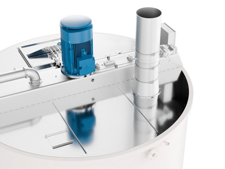 3d rendering side view of BCV Batch Conche Vertical