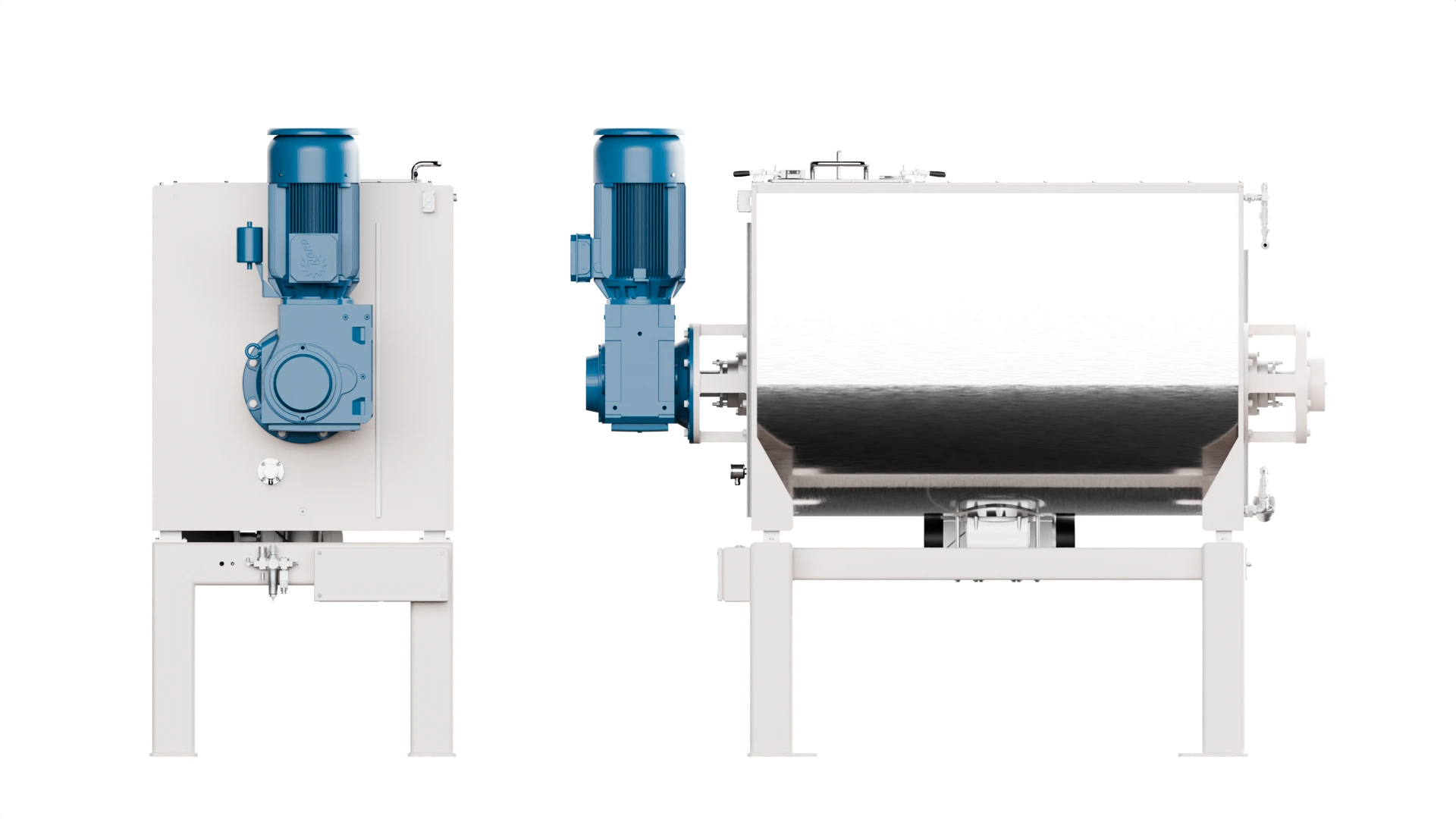 BLS Batch Liquefier Single shaft 3d rendering of BLS Batch Liquefier Single shaft