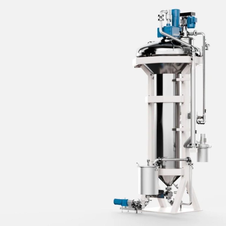 TFC Thin Film evaporator Compound 3rd rendering side view of a TFC Thin Film evaporator Compound