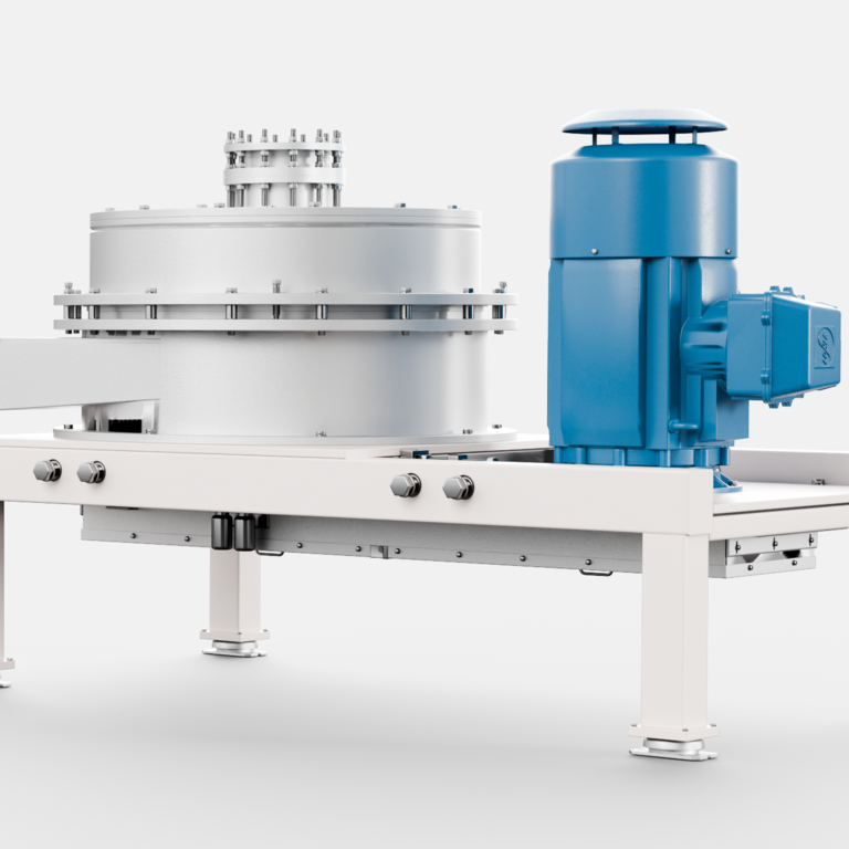 Gap Mill for grinding cocoa, nut and sugar 3d rendering of Gap Mill