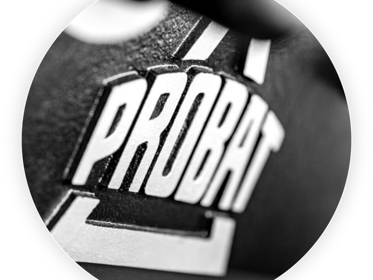 PROBAT logo Probat logo on machine